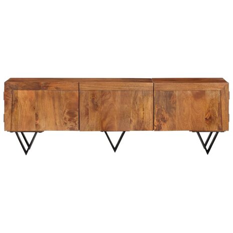 Tv-meubel 140x30x46 cm massief mangohout 2