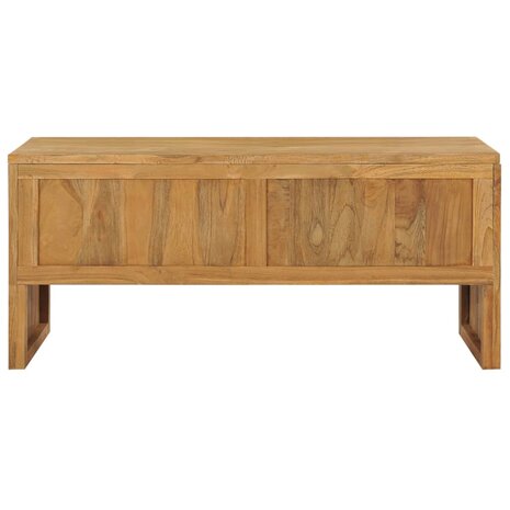 Tv-meubel 100x35x45 cm massief teakhout 4