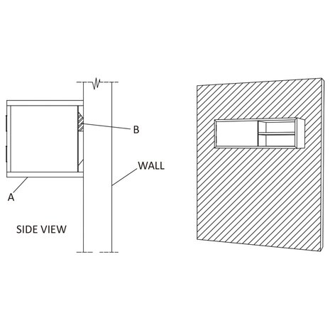 Tv-meubel wandmontage 180x30x30 cm massief teakhout 10