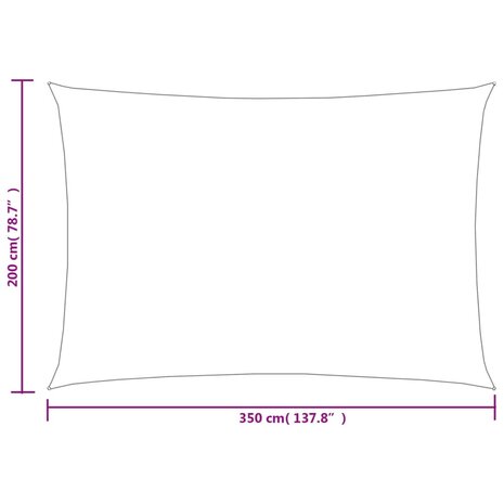 Zonnezeil rechthoekig 160 g/m² 2x3,5 m HDPE lichtgroen 6