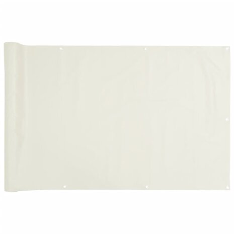 Tuinscherm 700x75 cm PVC wit 2