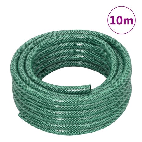 Tuinslang met koppelingsset 0,5&apos;&apos; 10 m PVC groen 11