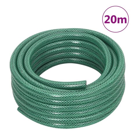 Tuinslang met koppelingsset 0,5&apos;&apos; 20 m PVC groen 11