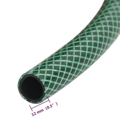 Tuinslang met koppelingsset 0,5&apos;&apos; 20 m PVC groen 12