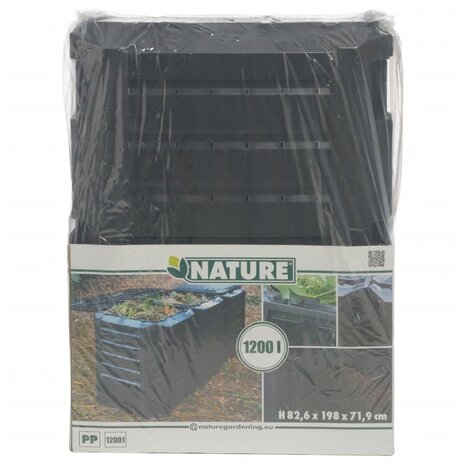 Nature Compostbak zwart 1200 L 9