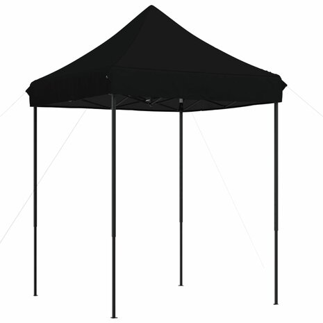 Partytent inklapbaar pop-up 200x200x306 cm zwart 2