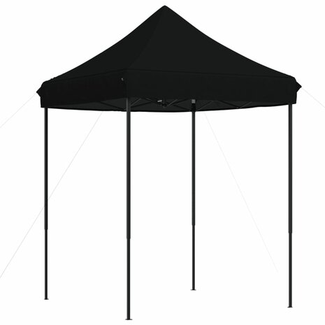 Partytent inklapbaar pop-up 200x200x306 cm zwart 5