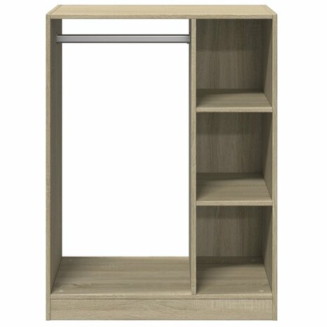 Kledingkast 77x48x102 cm bewerkt hout sonoma eikenkleurig 5