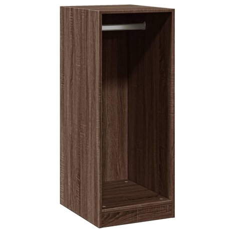 Kledingkast 48x41x102 cm bewerkt hout bruin eikenkleurig 2