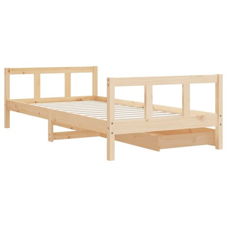 Kinderbedframe met lades 90x190 cm massief grenenhout 7