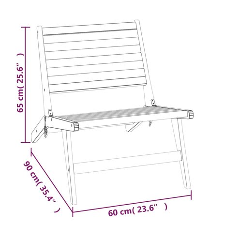 Tuinstoel massief teakhout 8