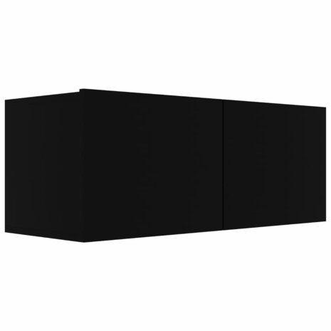 Tv-meubelen 4 st 80x30x30 cm spaanplaat zwart 5