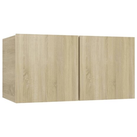 Tv-meubelen 4 st 60x30x30 cm bewerkt hout sonoma eikenkleurig 4