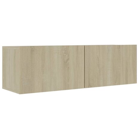 Tv-meubelen 4 st 100x30x30 cm bewerkt hout sonoma eikenkleurig 5