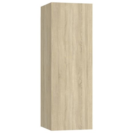 Tv-meubelen 4 st 30,5x30x90 cm bewerkt hout sonoma eikenkleurig 4