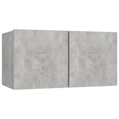 Tv-meubelen 4 st 60x30x30 cm bewerkt hout betongrijs 4