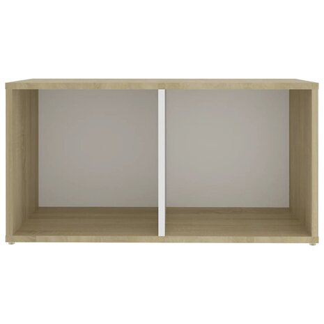 Tv-meubelen 2st 72x35x36,5 cm bewerkt houtwit sonoma eikenkleur 5