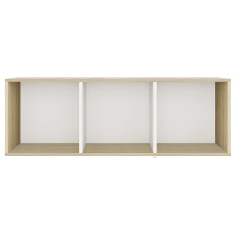 Tv-meubelen 2 st 107x35x37 cm bewerkt houtwit sonoma eikenkleur 5