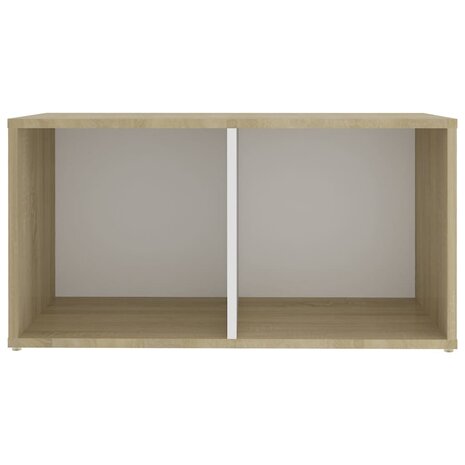 Tv-meubelen 2 st 72x35x36,5 cm bewerkt hout wit sonoma eiken 5