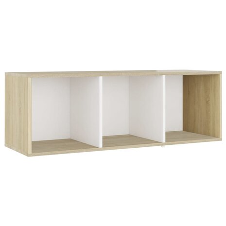 Tv-meubelen 3st 107x35x37 cm bewerkt hout wit sonoma eikenkleur 4