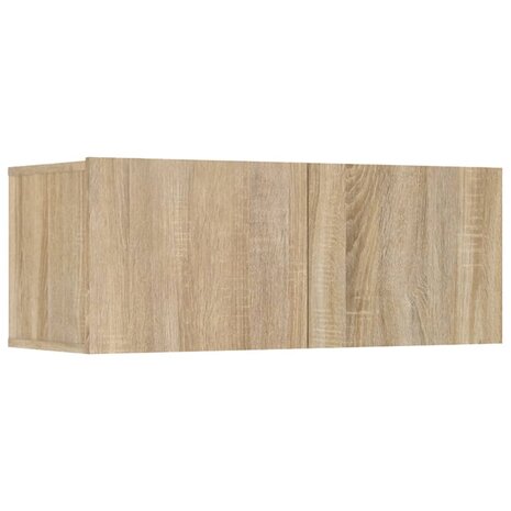 Tv-meubelen 4 st 80x30x30 cm bewerkt hout sonoma eikenkleurig 7