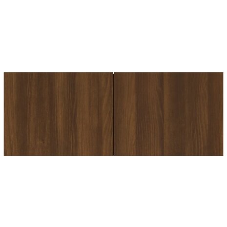 Tv-meubelen 4 st 80x30x30 cm bewerkt hout bruin eikenkleur 8