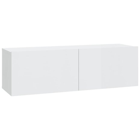 Tv-wandmeubels 4 st 100x30x30 cm hoogglans wit 4