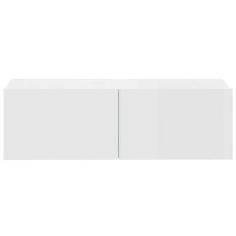 Tv-wandmeubels 4 st 100x30x30 cm hoogglans wit 5