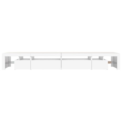 Tv-meubel met LED-verlichting 290x36,5x40 cm wit 9