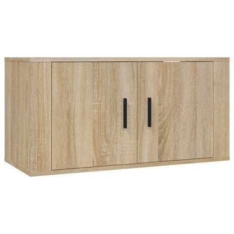 Tv-wandmeubels 2 st 80x34,5x40 cm sonoma eikenkleurig 4