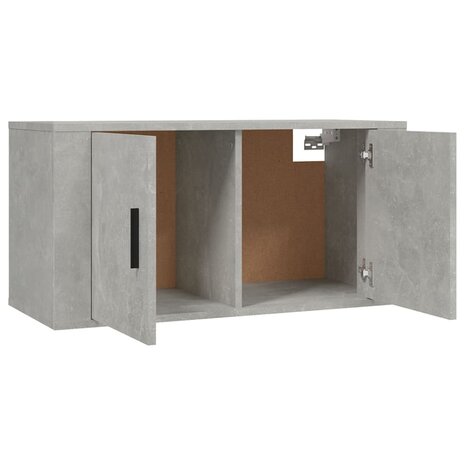 Tv-wandmeubels 2 st 80x34,5x40 cm betongrijs 5