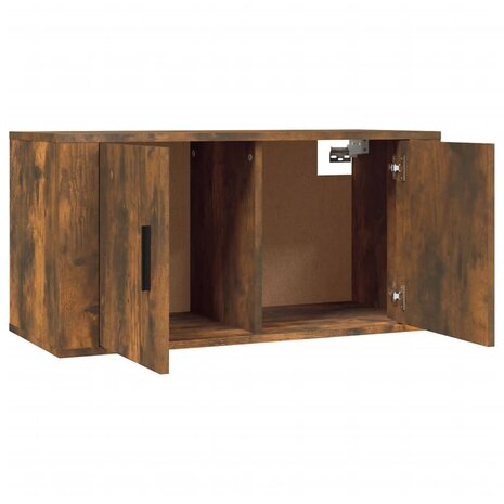 Tv-wandmeubels 2 st 80x34,5x40 cm gerookt eikenkleurig 5