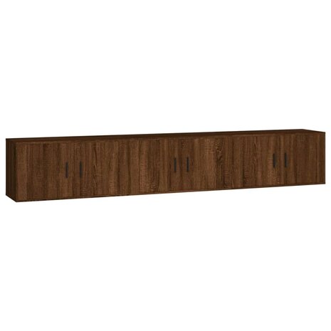 Tv-wandmeubels 3 st 80x34,5x40 cm bruin eikenkleur 2