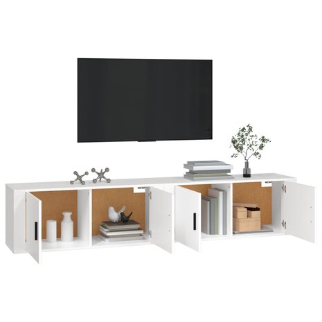 Tv-wandmeubels 2 st 100x34,5x40 cm wit 3