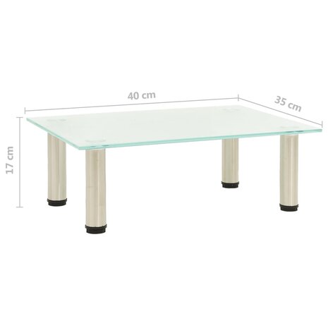 Tv-meubel 40x35x17 cm gehard glas mat 5