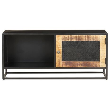 Tv-meubel 90x30x40 cm ruw mangohout 2