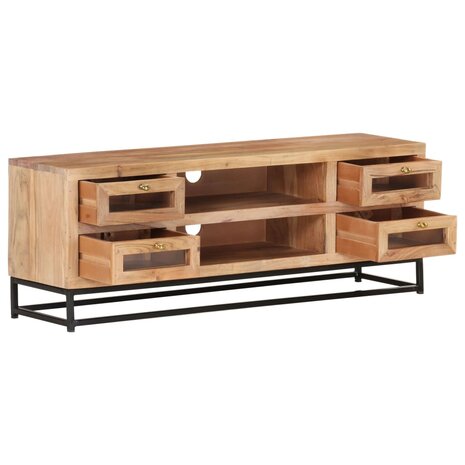 Tv-meubel 110x30x40 cm massief acaciahout 3