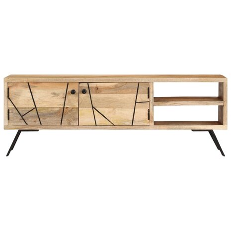 Tv-meubel 110x30x40 cm massief mangohout 2