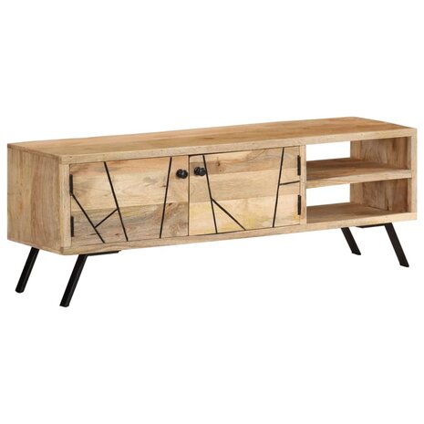 Tv-meubel 110x30x40 cm massief mangohout 10