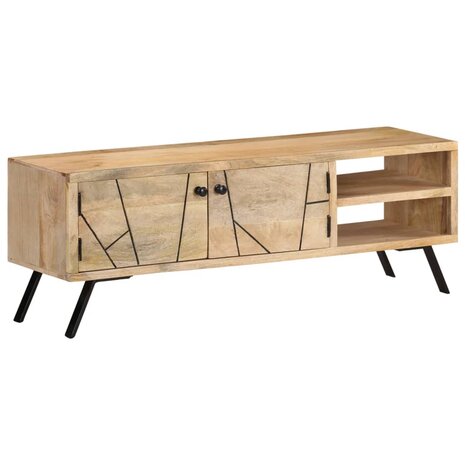 Tv-meubel 110x30x40 cm massief mangohout 11