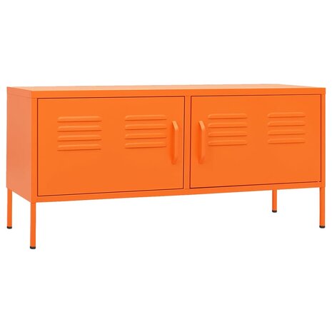 Tv-meubel 105x35x50 cm staal oranje 2