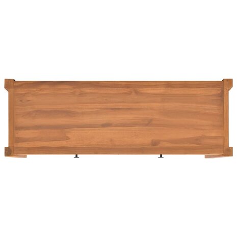 Tv-meubel met lades 120x40x45 cm massief teakhout 5