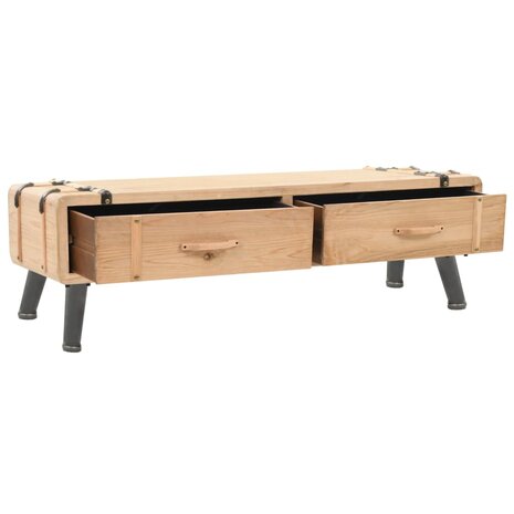 Tv-meubel 110x33x35 cm massief vurenhout 2