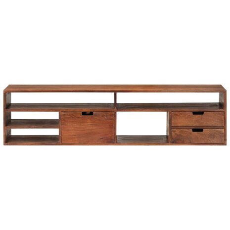 Tv-meubel 140x30x35 cm massief acaciahout 2