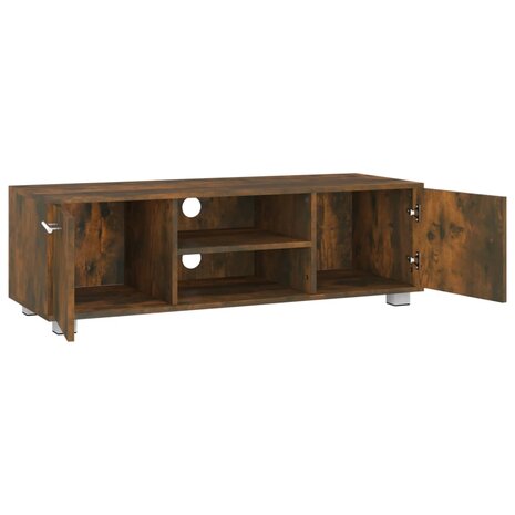 Tv-meubel 110x40x35 cm bewerkt hout gerookt eikenkleurig 4