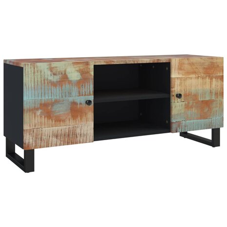 Tv-meubel 105x33x46 cm massief teruggewonnen hout 2