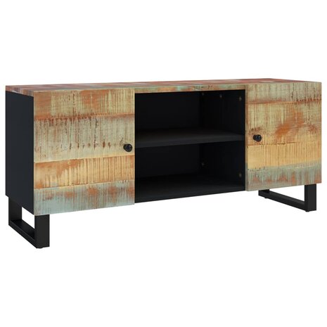 Tv-meubel 105x33x46 cm massief teruggewonnen hout 11