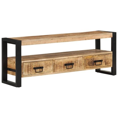 Tv-meubel 120x30x45 cm massief mangohout 10