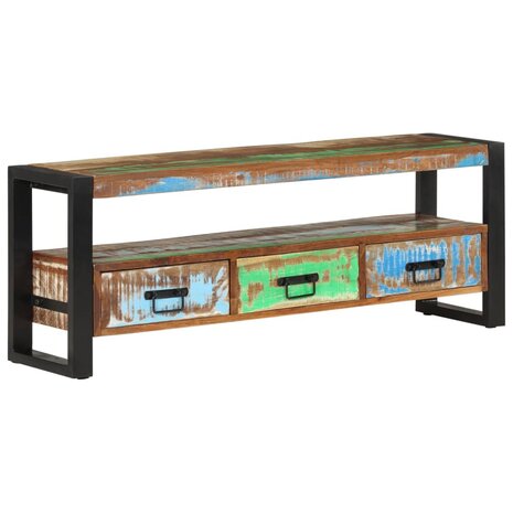 Tv-meubel 120x30x45 cm massief gerecycled hout 11