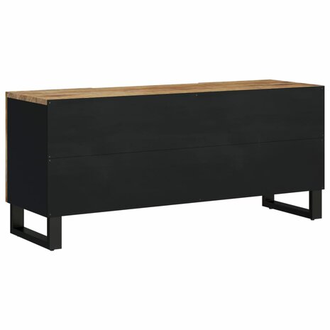 Tv-meubel 105x33,5x46 cm massief mangohout en bewerkt hout 5